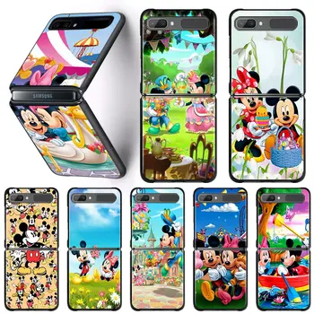 Telefón puzdro Pre Samsung Galaxy Z Flip 3 Z Flip3 5G Pevného pc Kryt zflip3 5G ZF3 Skladacie Vybavené Coque Mickey A Minnie Mouse