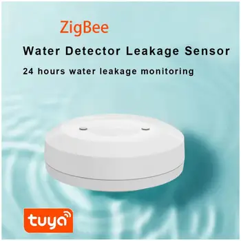 TUYA ZigBee Prepojenie úniku Vody Snímač Ponorné Bezpečnostný Alarm Detektor Úniku Vody Pretečeniu Upozornenie Nepremokavé Smart Home