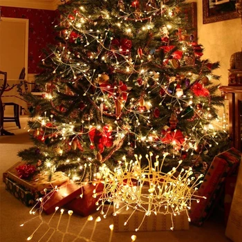 Vianočné Žabky String Svetlo LED Rozprávkových Svetiel Nepremokavé Hviezdokopa, Hviezdna Svetlá Diaľkové Ovládanie Xmas Party Dekorácie, Lampy