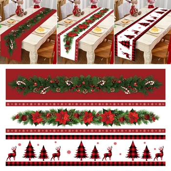 Vianočný Stôl Runner Veselé Vianočné Dekorácie pre Domov 2023 Obrus Vianočné Ozdoby Navidad Natal Noel Nový Rok 2024 Darček