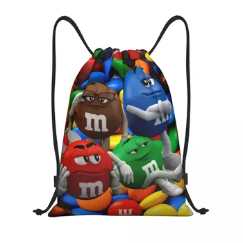 Vtipné Cukríky M&M ' s Chocolate Šnúrkou Batoh Športové tašky pre Mužov, Ženy, Školenia Sackpack