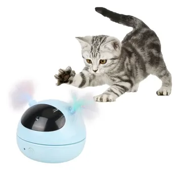 Vtipné Mačku Stick Pierko Smart Hračiek Pre Mačky 360 Stupňov, Rotačné Laserové Svetlo Na Elektrický Robot Provokujúcej Mačky, Chovateľské Potreby