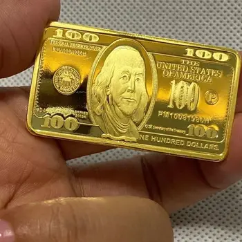 Zber pripomína Americký kovové 100,000 gold medailón kocka art collection