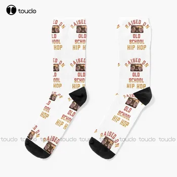 Zvýšený Na Starej Školy Hip Hop Ponožky Novosti Ponožky Pre Mužov Vianočný Darček Unisex Dospelých Dospievajúcu Mládež Ponožky Vlastné 360° Digitálna Tlač