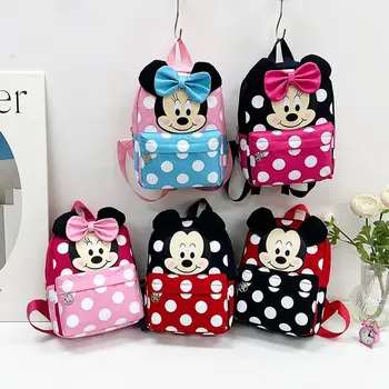 Disney princezná Mickey mouse autá primárne taška školy nepremokavé deti batoh Cartoon Minnie taška na rameno