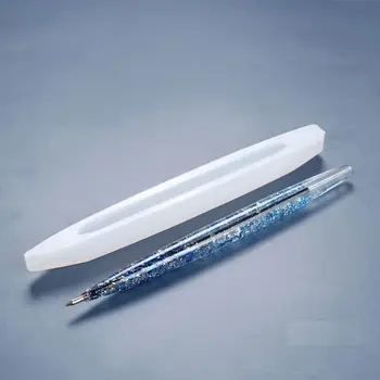 Guľôčkové Pero UV Epoxidové Živice Casting Mold Penholder Silikónové Formy DIY Umelecké Remeslo 62KE